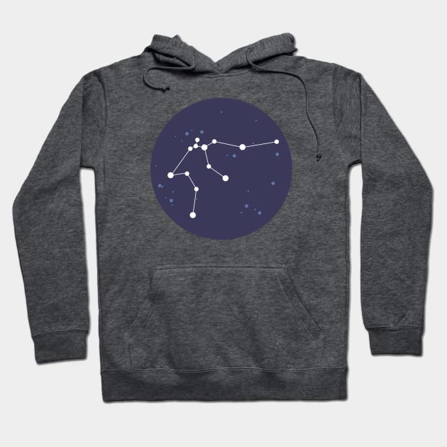 Virgo Constellation Hoodie by aglomeradesign